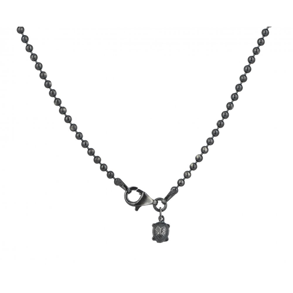 Oxidised Silver Turtles & Chain Necklace