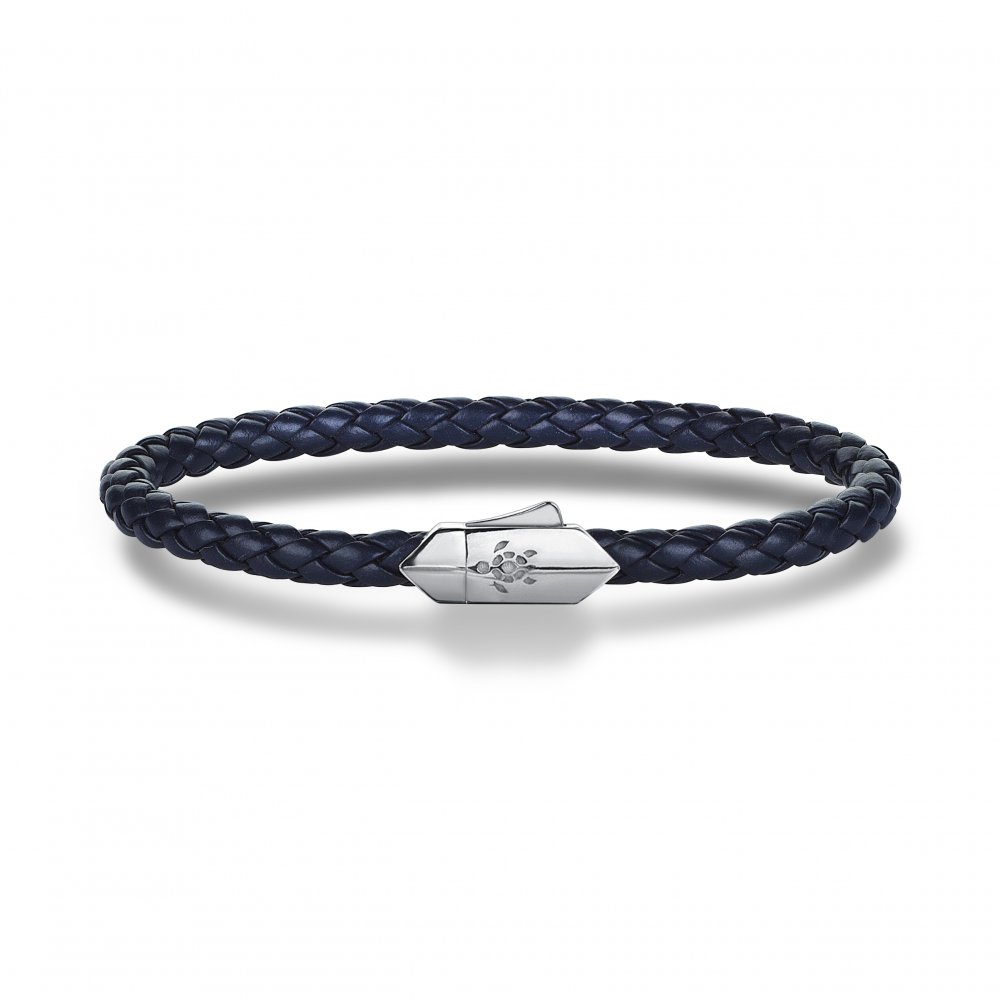 Lucky Turtles Iconic Hectagon Lock Leather Bracelet, 5mm