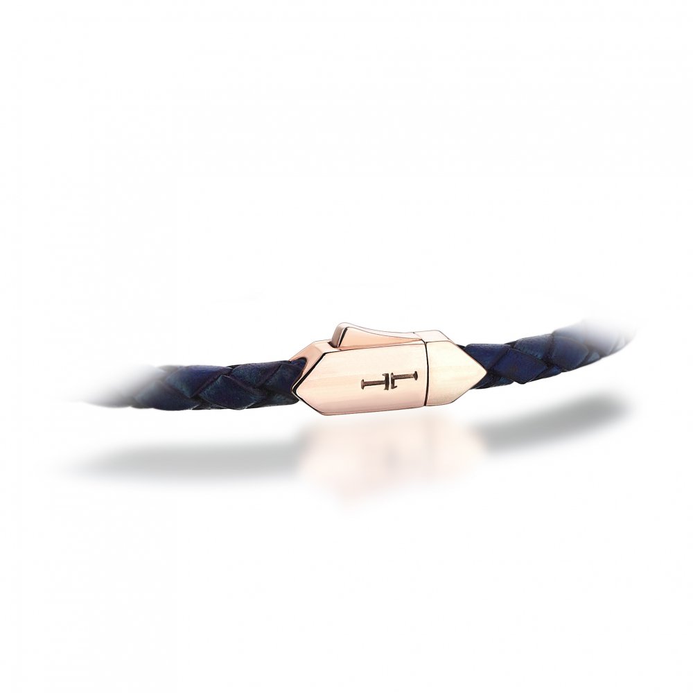 Lucky Turtles Mono Hectagon Leather Bracelet, 4mm