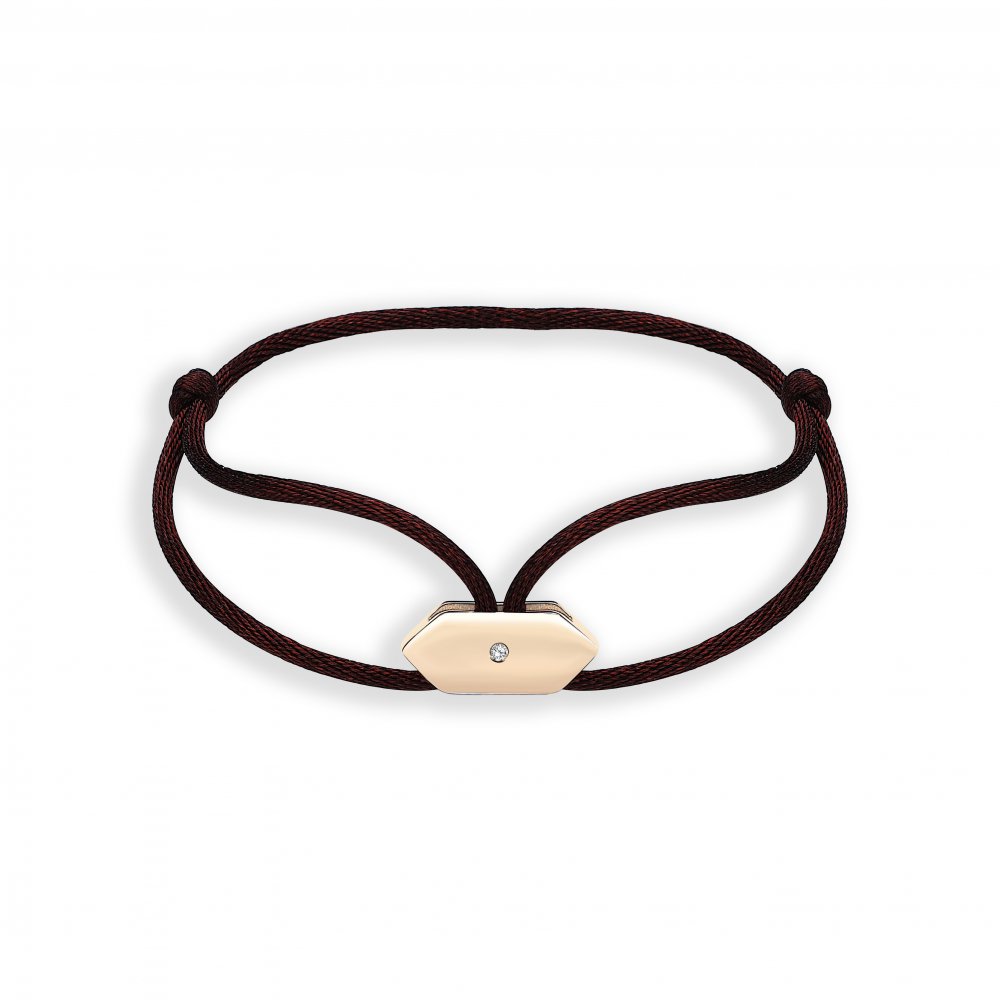 Lucky Turtles Iconic Hectagon Satin Cord Bracelet