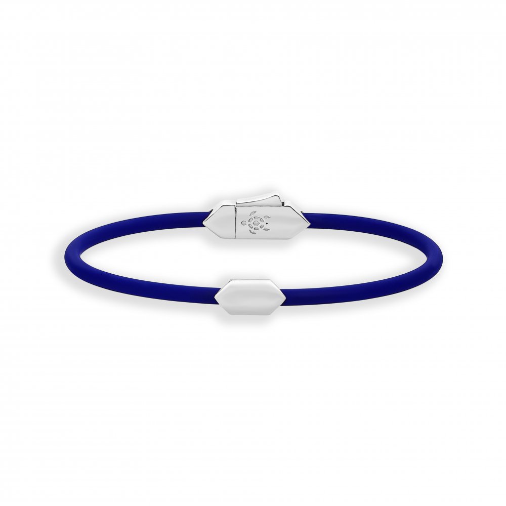 Lucky Turtles Mono Hectagon Rubber Bracelet, 3mm