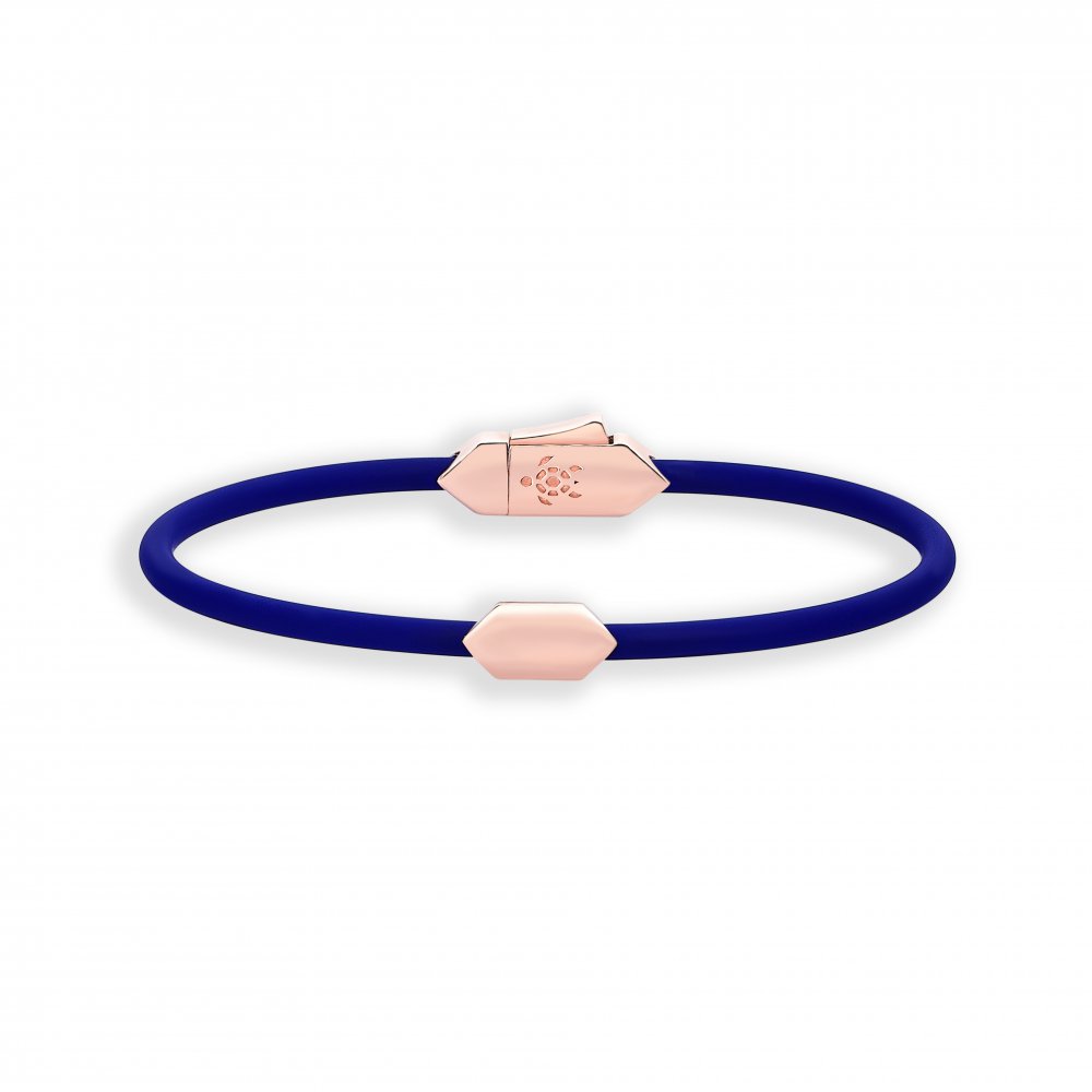 Lucky Turtles Mono Hectagon Rubber Bracelet, 3mm